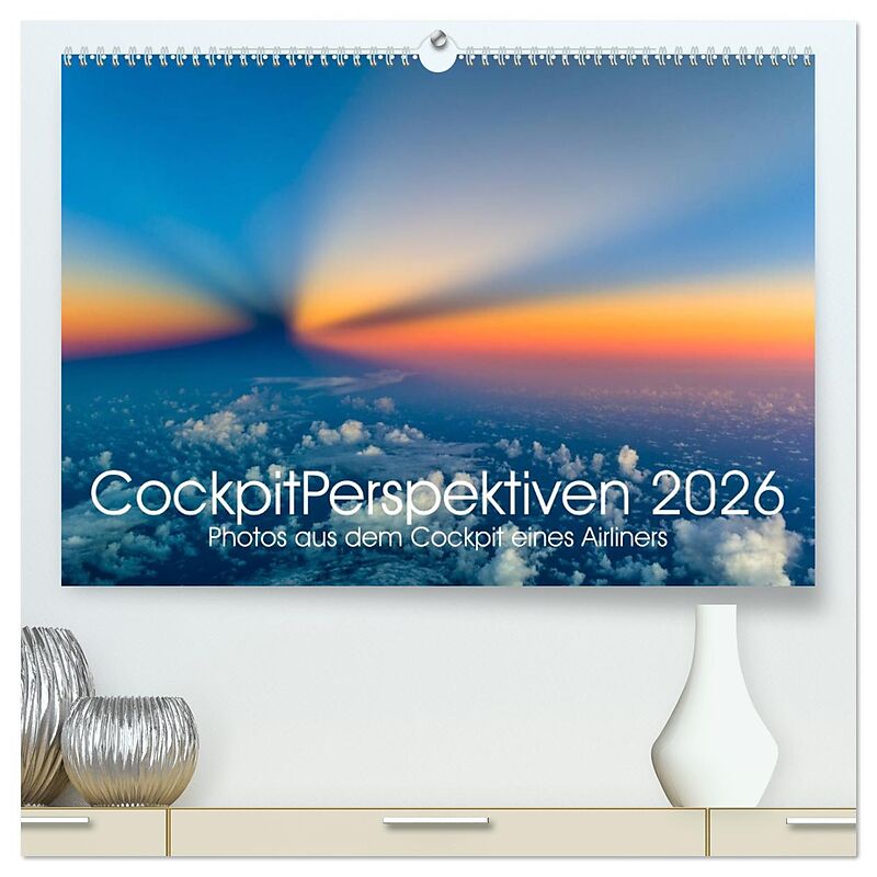 CockpitPerspektiven 2026 (hochwertiger Premium Wandkalender 2026 DIN A2 quer), Kunstdruck in Hochglanz
