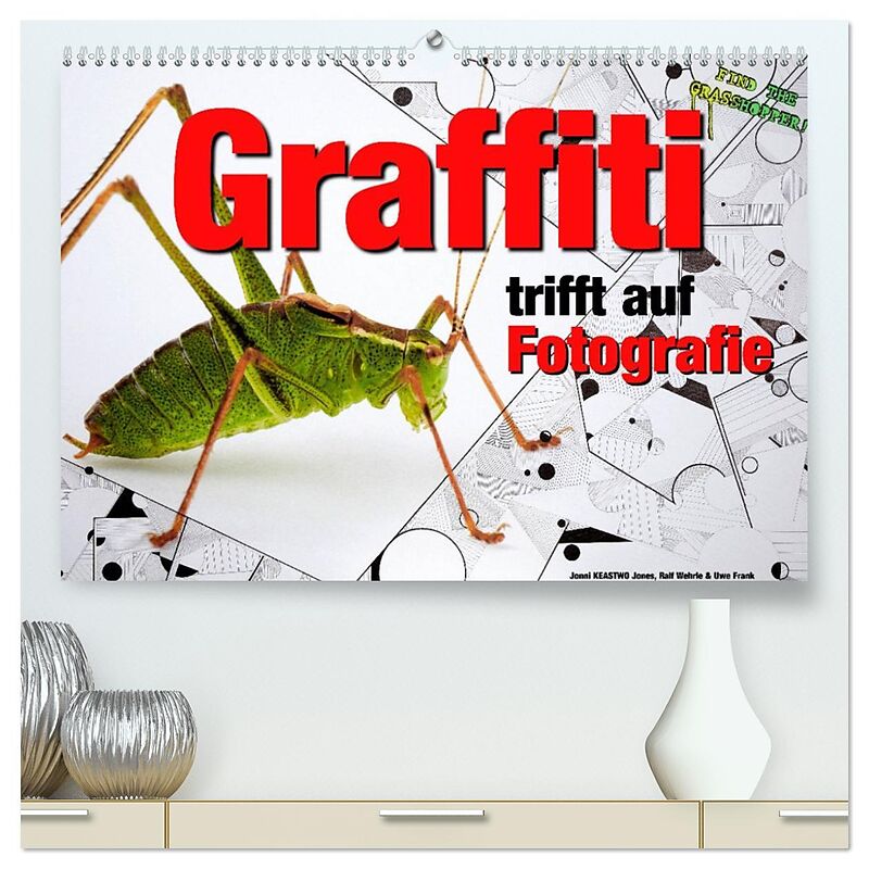 Graffiti trifft auf Fotografie (hochwertiger Premium Wandkalender 2026 DIN A2 quer), Kunstdruck in Hochglanz