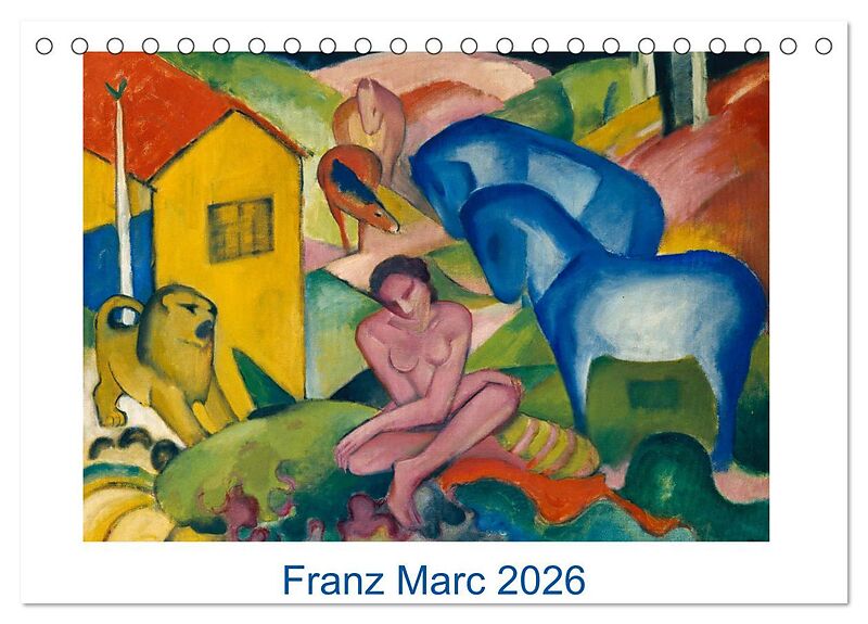 Franz Marc 2026 (Tischkalender 2026 DIN A5 quer), CALVENDO Monatskalender