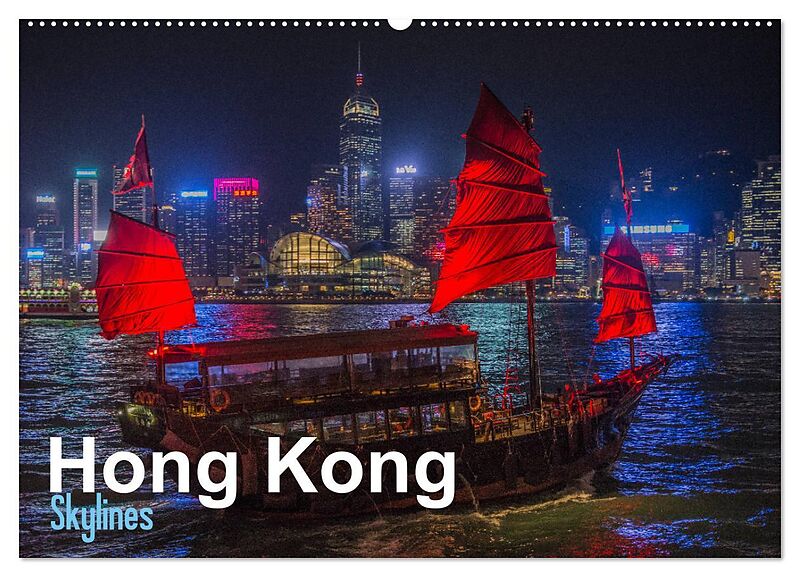 Hong Kong - Skylines (Wandkalender 2026 DIN A2 quer), CALVENDO Monatskalender