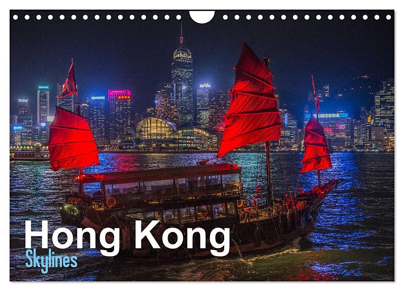 Hong Kong - Skylines (Wandkalender 2026 DIN A4 quer), CALVENDO Monatskalender