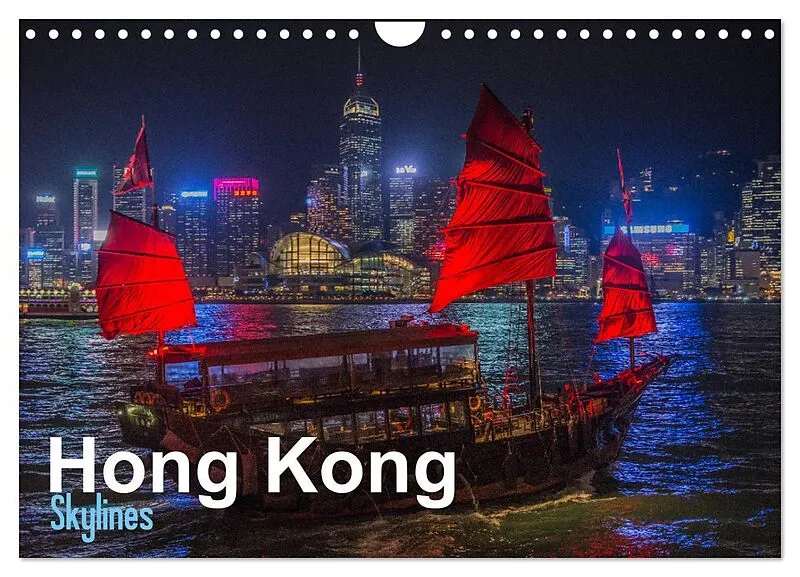 Hong Kong - Skylines (Wandkalender 2026 DIN A4 quer), CALVENDO Monatskalender