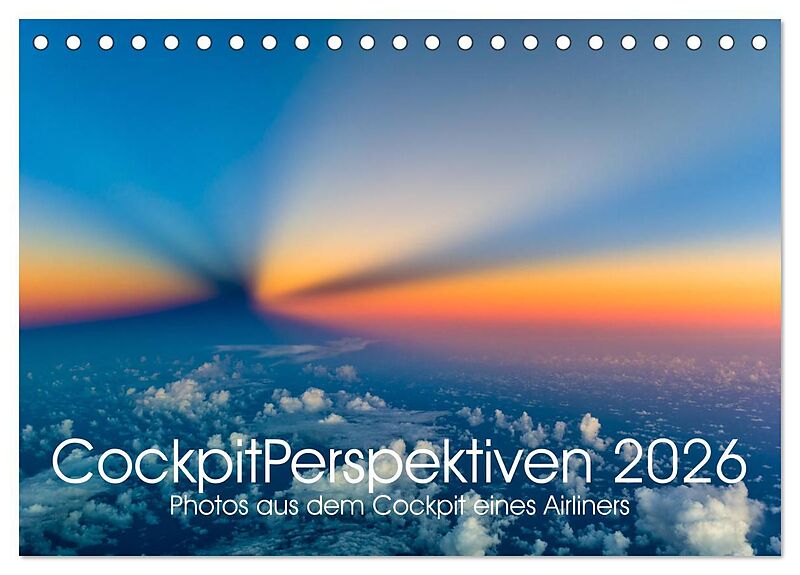 CockpitPerspektiven 2026 (Tischkalender 2026 DIN A5 quer), CALVENDO Monatskalender