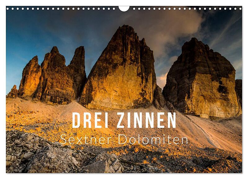 Drei Zinnen. Sextner Dolomiten (Wandkalender 2026 DIN A3 quer), CALVENDO Monatskalender