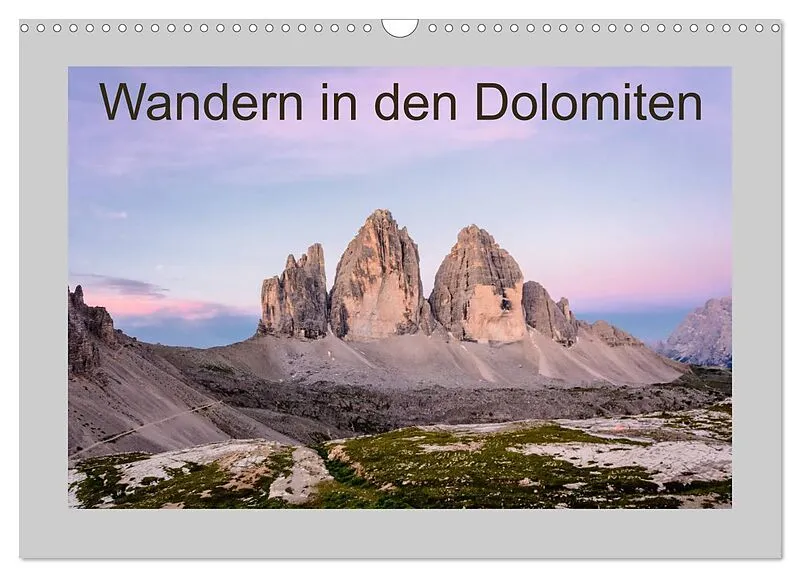 Wandern in den Dolomiten (Wandkalender 2026 DIN A3 quer), CALVENDO Monatskalender