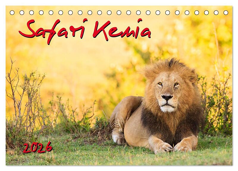Safari Kenia (Tischkalender 2026 DIN A5 quer), CALVENDO Monatskalender