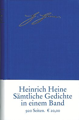 Fester Einband Sämtliche Gedichte in zeitlicher Folge von Heinrich Heine