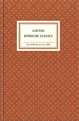 Kartonierter Einband Römische Elegien von Johann Wolfgang Goethe