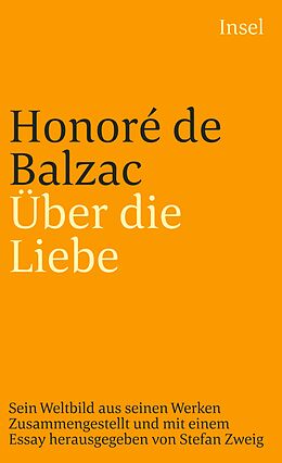 Couverture cartonnée Über die Liebe de Honoré de Balzac