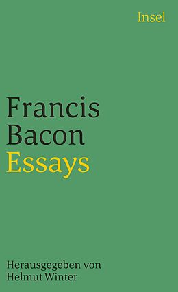 Kartonierter Einband Essays von Francis Bacon