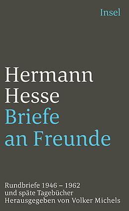 Kartonierter Einband Briefe an Freunde von Hermann Hesse