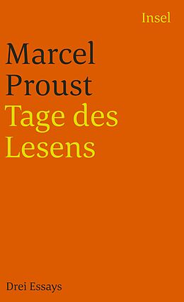 Kartonierter Einband Tage des Lesens von Marcel Proust