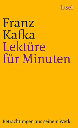 Kartonierter Einband Lektüre für Minuten von Franz Kafka