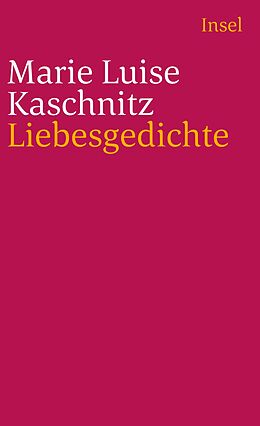 Couverture cartonnée Liebesgedichte de Marie Luise Kaschnitz