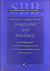 Kartonierter Einband Jonapsalm und Jonabuch von Hermann J Opgen-Rhein