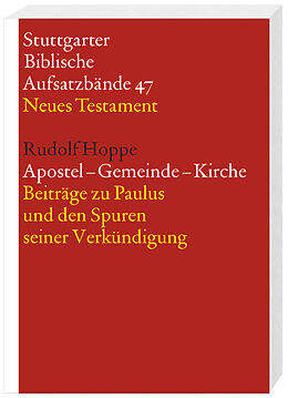 Kartonierter Einband Apostel  Gemeinde  Kirche von Rudolf Hoppe