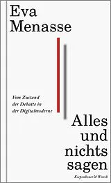Fester Einband Alles und nichts sagen von Eva Menasse