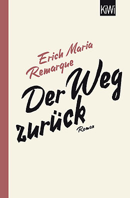 Kartonierter Einband Der Weg zurück von E.M. Remarque