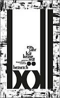 E-Book (epub) Ein Jahr hat keine Zeit von Heinrich Böll
