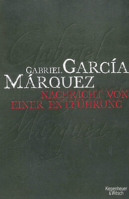 Kartonierter Einband Nachricht von einer Entführung von Gabriel García Márquez