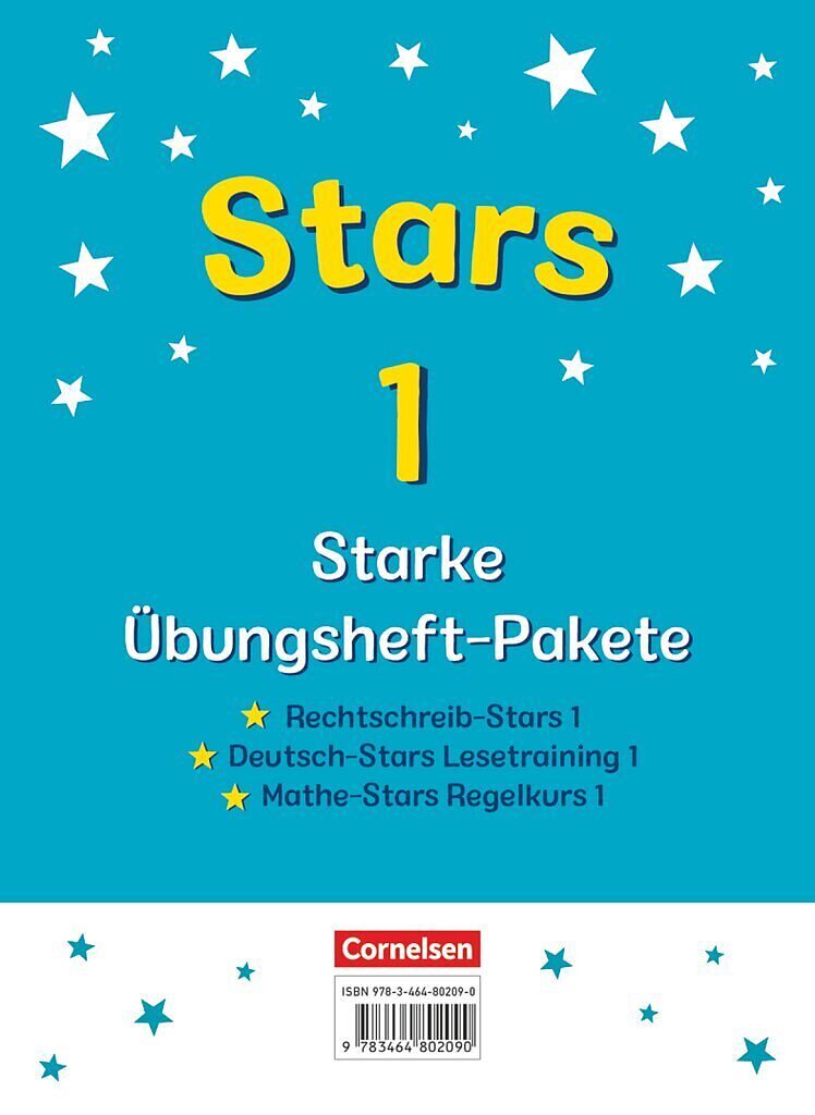 STARS - starke Übungshefte - Basiskompetenzen Deutsch und Mathematik - 1. Schuljahr