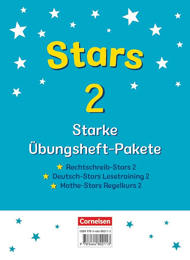 STARS - starke Übungshefte - Basiskompetenzen Deutsch und Mathematik - 2. Schuljahr