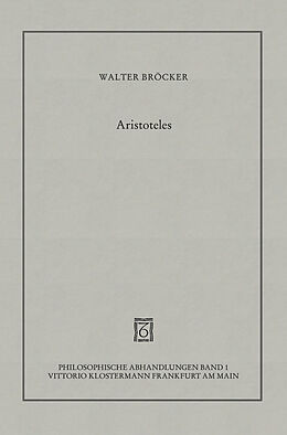Kartonierter Einband Aristoteles von Walter Bröcker