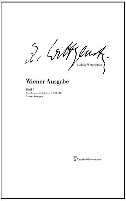 Fester Einband Wiener Ausgabe von Ludwig Wittgenstein