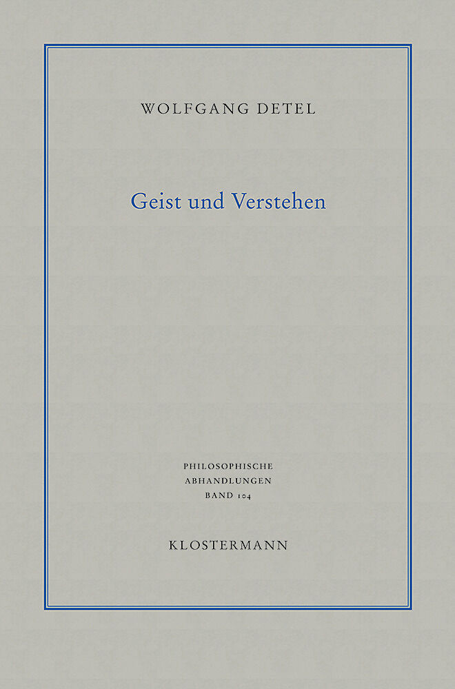 Geist und Verstehen