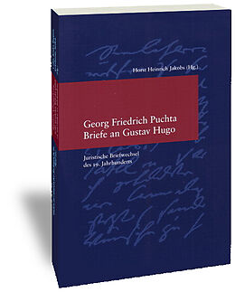Kartonierter Einband Georg Friedrich Puchta: Briefe an Gustav Hugo von Georg Fr. Puchta