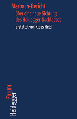 Kartonierter Einband Marbach-Bericht über eine neue Sichtung des Heidegger-Nachlasses erstattet von Klaus Held von 
