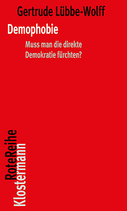 Kartonierter Einband Demophobie von Gertrude Lübbe-Wolff