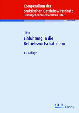 E-Book (pdf) Einführung in die Betriebswirtschaftslehre von Klaus Olfert