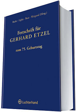 Fester Einband Festschrift für Gerhard Etzel von 