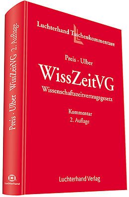 Kartonierter Einband WissZeitVG von Ulrich Preis, Daniel Ulber
