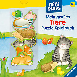 Pappband, unzerreissbar (PpU) ministeps: Mein großes Tiere Puzzle-Spielbuch von Frauke Nahrgang