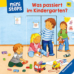 Pappband, unzerreissbar ministeps: Was passiert im Kindergarten? von Sandra Grimm