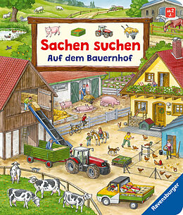 Pappband, unzerreissbar Sachen suchen: Auf dem Bauernhof  Wimmelbuch ab 2 Jahren von Susanne Gernhäuser