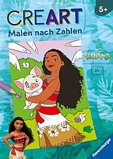 Kartonierter Einband CreArt Malen nach Zahlen ab 5 Disney - Vaiana von 