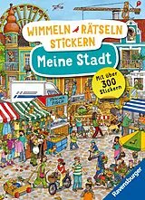 Kartonierter Einband Wimmeln, Rätseln, Stickern: Meine Stadt von