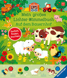 Pappband Mein großes Lichter-Wimmelbuch: Auf dem Bauernhof von Sandra Grimm