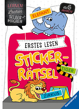 Kartonierter Einband Erstes Lesen Sticker-Rätsel ab 5 Jahren von Kirstin Jebautzke