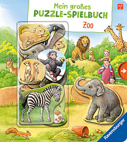 Pappband Mein großes Puzzle-Spielbuch: Zoo von Anne Möller