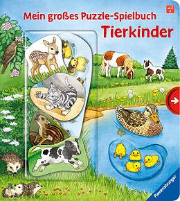 Pappband, unzerreissbar Mein großes Puzzle-Spielbuch: Tierkinder von Frauke Nahrgang