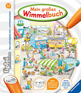 Reliure en carton indéchirable tiptoi® Mein großes Wimmelbuch de Inka Friese
