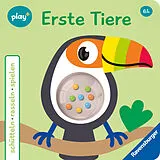 Pappband, unzerreissbar schütteln, rasseln, spielen: Erste Tiere von Maria Höck