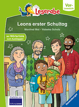 Fester Einband Leons erster Schultag - Leserabe ab Vorschule - Erstlesebuch für Kinder ab 5 Jahren von Manfred Mai