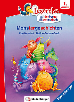 Kartonierter Einband Monstergeschichten - lesen lernen mit dem Leseraben - Erstlesebuch - Kinderbuch ab 6 Jahren mit Silbengeschichten zum Lesenlernen (Leserabe 1. Klasse mit Mildenberger Silbenmethode) von Cee Neudert