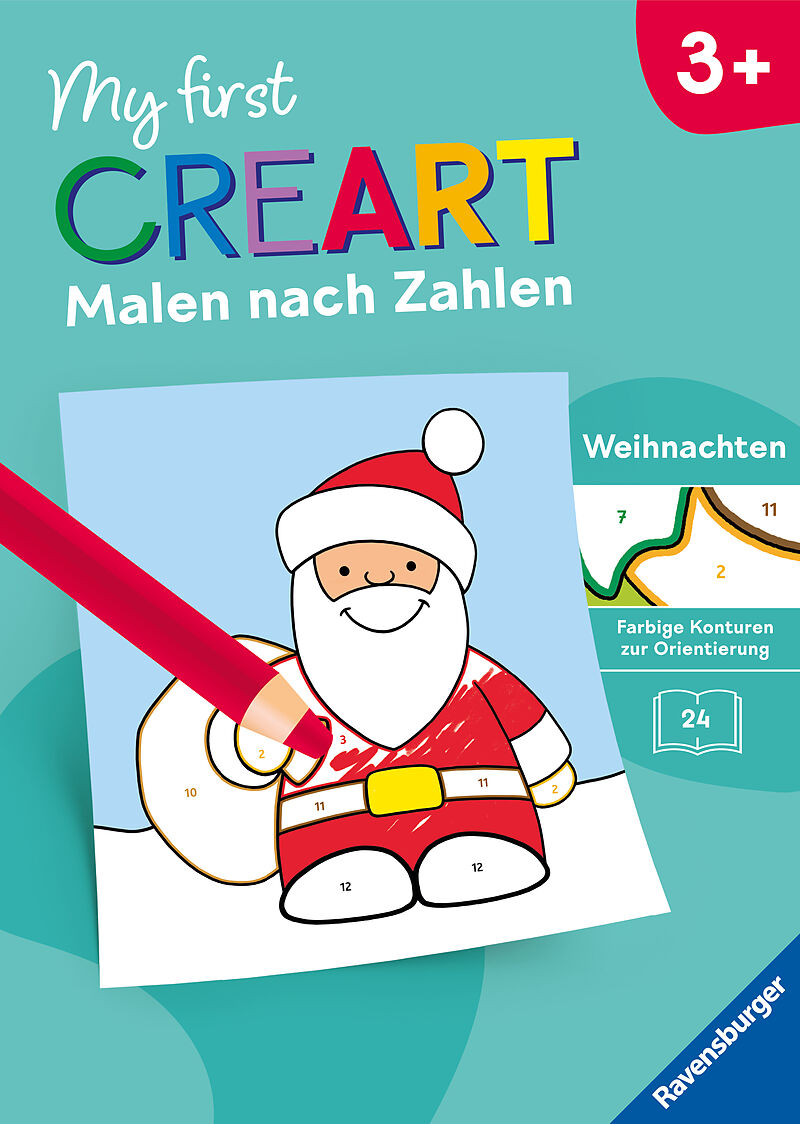 My first CreArt Malen nach Zahlen ab 3 - Weihnachten