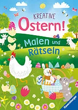 Kartonierter Einband Kreative Ostern! Malen und Rätseln von 